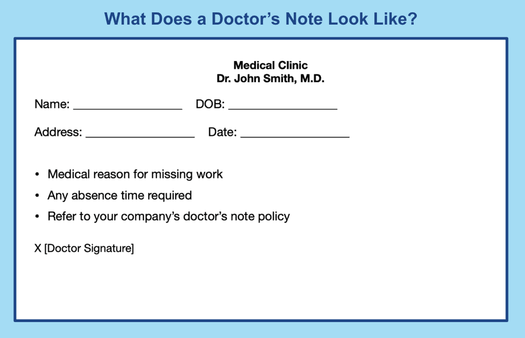 Online Doctors Note